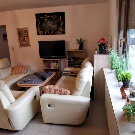 Ferienhaus Kassel Glockenbruchweg, Familien Resort mit 800qm umzäunten Garten, Grill Pavillon, Gratis Frühstück, Parkplätze, WiFi, so Privat wie zu Hause Ferienhaus *